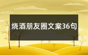 燒酒朋友圈文案36句