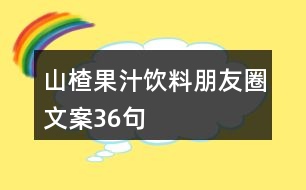 山楂果汁飲料朋友圈文案36句