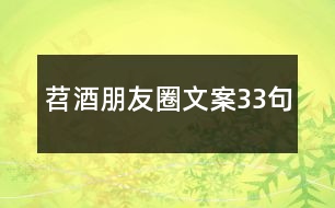 苕酒朋友圈文案33句