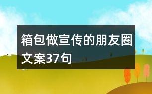 箱包做宣傳的朋友圈文案37句