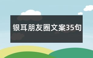 銀耳朋友圈文案35句