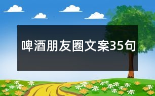 啤酒朋友圈文案35句