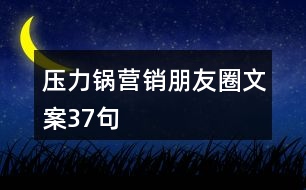 壓力鍋營(yíng)銷(xiāo)朋友圈文案37句