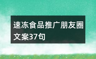 速凍食品推廣朋友圈文案37句