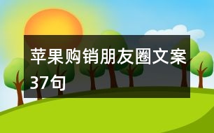 蘋(píng)果購(gòu)銷朋友圈文案37句