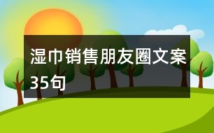 濕巾銷(xiāo)售朋友圈文案35句