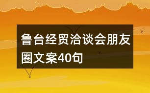 魯臺經貿洽談會朋友圈文案40句