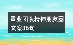 置業(yè)團(tuán)隊精神朋友圈文案36句