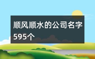 順風順水的公司名字595個