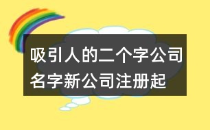 吸引人的二個(gè)字公司名字,新公司注冊(cè)起名大全380個(gè)