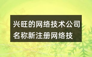 興旺的網(wǎng)絡(luò)技術(shù)公司名稱,新注冊網(wǎng)絡(luò)技術(shù)公司名稱大全462個(gè)