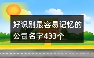 好識(shí)別最容易記憶的公司名字433個(gè)