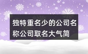 獨(dú)特重名少的公司名稱,公司取名大氣簡單明了412個