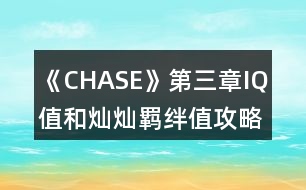 《CHASE》第三章IQ值和燦燦羈絆值攻略