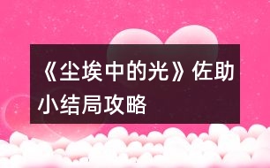 《塵埃中的光》佐助小結(jié)局攻略