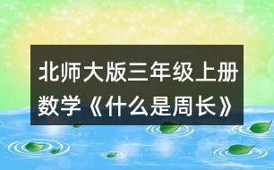 北師大版三年級上冊數(shù)學《什么是周長》 3.笑笑在動物園里沿著右面這條路線走了一周，她一共走了多少米?