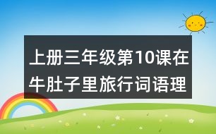 上冊三年級第10課在牛肚子里旅行詞語理解