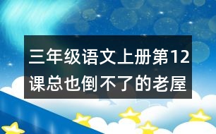 三年級語文上冊第12課總也倒不了的老屋好詞好句摘抄