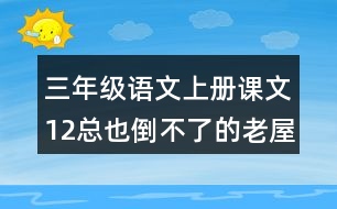 三年級語文上冊課文12總也倒不了的老屋課堂筆記之本課重難點