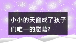 小小的天窗成了孩子們“唯一的慰藉”?找出相關(guān)語(yǔ)句和同學(xué)交流。