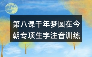 第八課千年夢圓在今朝專項生字注音訓(xùn)練