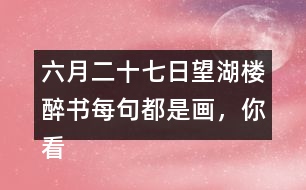 六月二十七日望湖樓醉書每句都是畫，你看到怎樣的畫面？