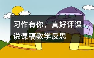 習(xí)作：有你，真好評課說課稿教學(xué)反思