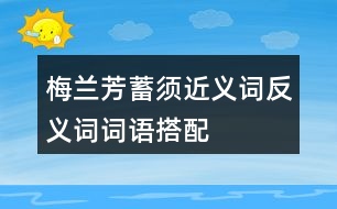 梅蘭芳蓄須近義詞反義詞詞語(yǔ)搭配