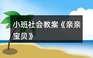 小班社會教案《親親寶貝》