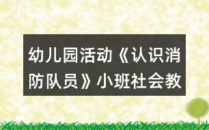 幼兒園活動(dòng)《認(rèn)識(shí)消防隊(duì)員》小班社會(huì)教案反思