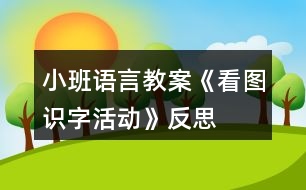 小班語(yǔ)言教案《看圖識(shí)字活動(dòng)》反思