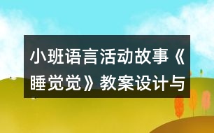 小班語言活動故事《睡覺覺》教案設(shè)計與教學反思