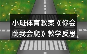 小班體育教案《你會(huì)跳我會(huì)爬》教學(xué)反思