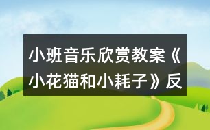 小班音樂(lè)欣賞教案《小花貓和小耗子》反思