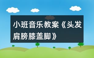 小班音樂教案《頭發(fā)、肩膀、膝蓋、腳》反思