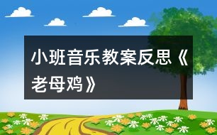 小班音樂(lè)教案反思《老母雞》