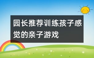 園長推薦訓練孩子感覺的親子游戲