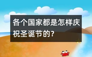 各個國家都是怎樣慶祝圣誕節(jié)的？