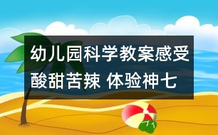 幼兒園科學(xué)教案：感受酸甜苦辣 體驗(yàn)神七背后的艱辛