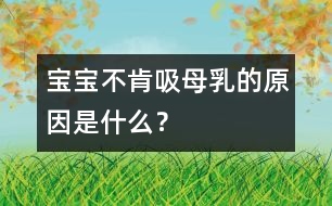 寶寶不肯吸母乳的原因是什么？