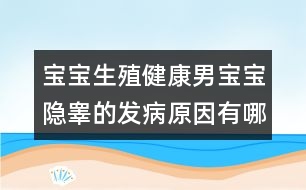 寶寶生殖健康：男寶寶隱睪的發(fā)病原因有哪些？