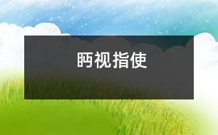 眄視指使