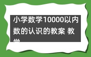 小學(xué)數(shù)學(xué)10000以?xún)?nèi)數(shù)的認(rèn)識(shí)的教案 教學(xué)設(shè)計(jì)與反思