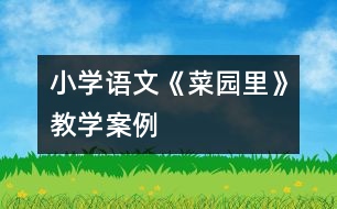 小學(xué)語文《菜園里》教學(xué)案例