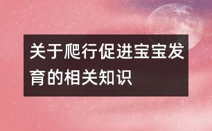 關于爬行促進寶寶發(fā)育的相關知識