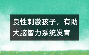 良性刺激孩子，有助大腦智力系統(tǒng)發(fā)育