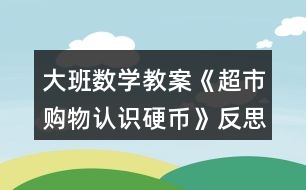 大班數學教案《超市購物認識硬幣》反思