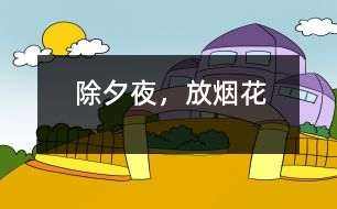 除夕夜，放煙花