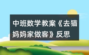 中班數(shù)學(xué)教案《去貓媽媽家做客》反思