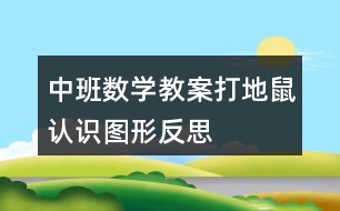 中班數(shù)學教案打地鼠認識圖形反思